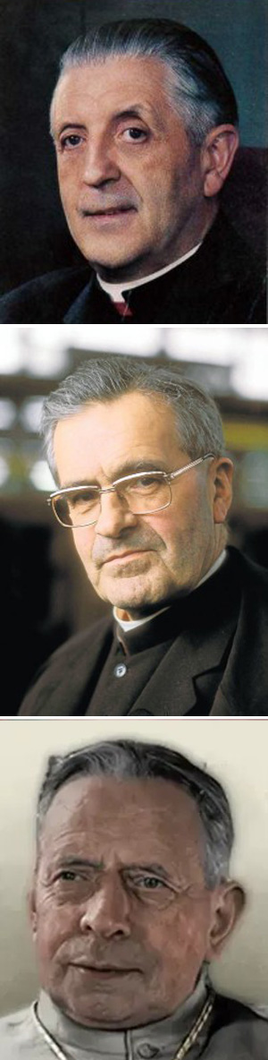 Three moderators of Vatican II